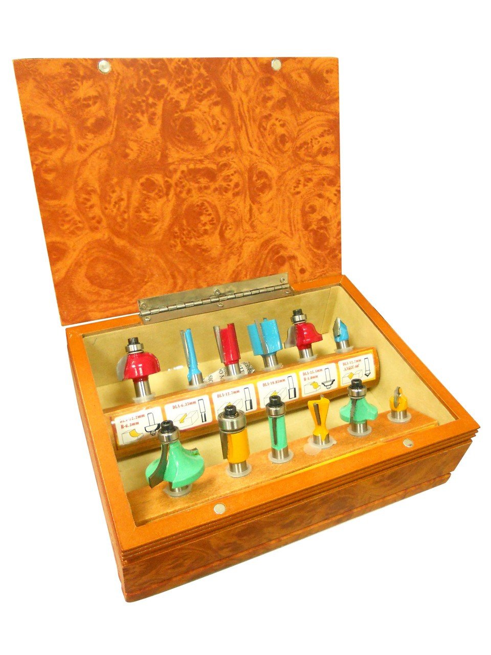 Vertex-Router Bit Set 12 Pcs Wooden Box - Vxrb-012 - Apex Trading ...