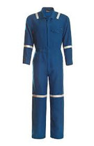 BORDER-COVERALL NOMEX BLUE WITH REFLECTOR-4XL-BDR-CBRS-4XL