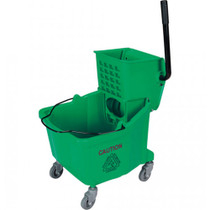 Hygiene System-36 Ltr Sng Mop Bucket Trolley W/Wringer-Af08070