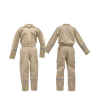 T/C Coverall Reflective 190Gsm Khaki Xl