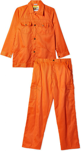 Border-Pant Shirt Cotton Orange-2Xl-Bdr-Cps-Or-2Xl