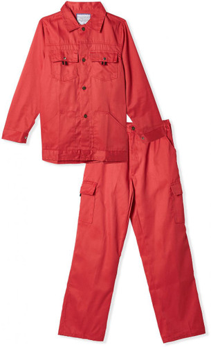 Border-Pant Shirt Cotton Red-2Xl-Bdr-Cps-Rd-2Xl
