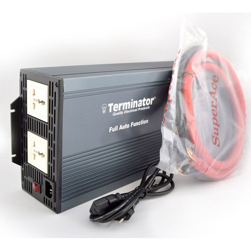 Terminator-Power Inverter 1500W W/Charger-Tpi1500Wca