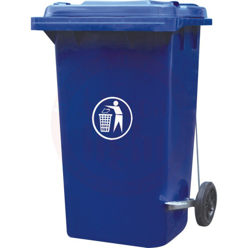 Akc - Garbage Can 240L With Pedal Blue - Akc-Gc02B