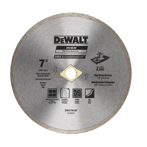 Dewalt - Diamond Blade Continuos 7" (180Mm)