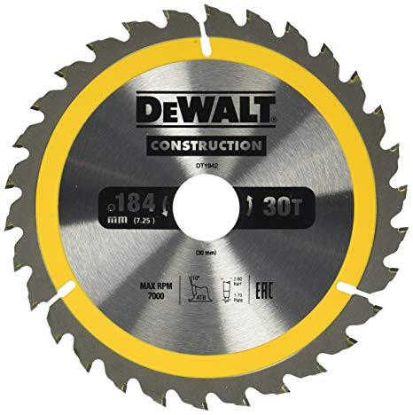 Dewalt - Circular Saw Blade 184X30Mm 30T - Dt1942-Qz