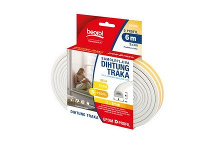 Beorol-Seal Strip D-Profile 6M