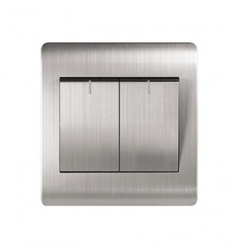 Milano-16A 2Gang 2Way White-210800100013