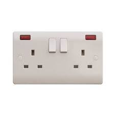 Admore-13A 2Gang Switch Socket Wp-Aw406