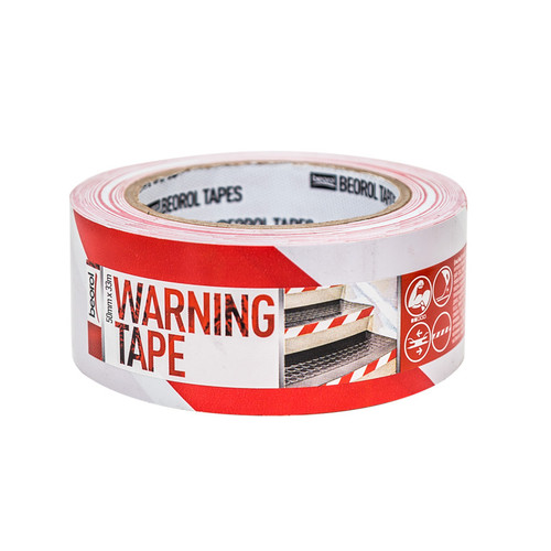 Beorol-Warning Tape Red/White 50Mmx33M-Brl-Szocb
