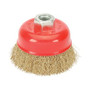 Vertex-Cup Brush Crimped 65Mm Brass(M10X1.5,S0.3) - Vxcb-C065