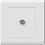 Milano-Single Tv Socket Silver-210800800007