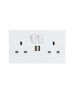 Admore-Switch Socket W/Usb Charger 2G 13A-Vz0339