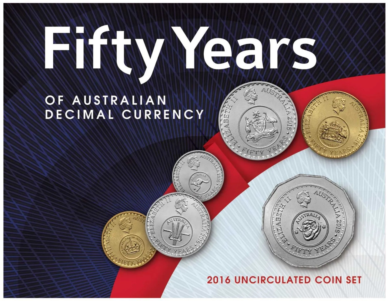 2016 Fifty Years of Australian Decimal Currency Uncirculated Coin