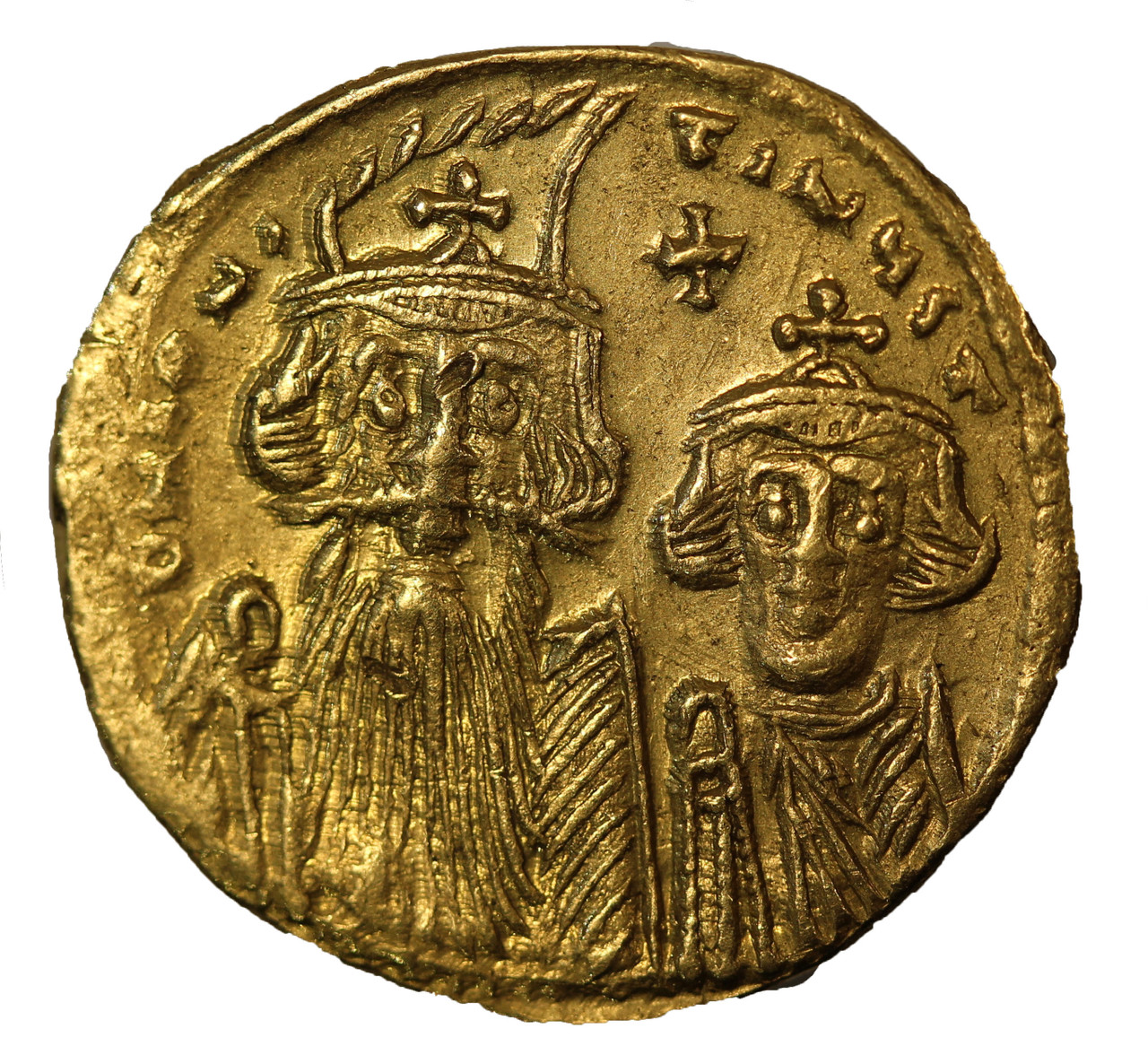 Byzantine 641-668 Constans II Gold Solidus aEF - Town Hall Coins