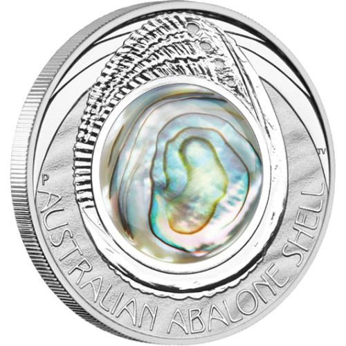 2015 $1 Australian Shell Mother of Pearl 1oz Silver Proof Coin