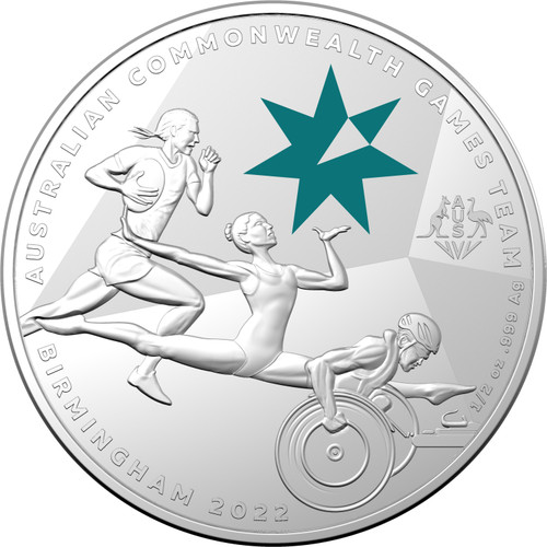 2022 Commonwealth Games $1 Coloured 1/2oz Silver Uncirculated Coin 2022 Commonwealth Games $1 Coloured 1/2oz Silver Uncirculated Coin