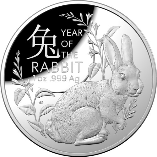 2023 Year of the Rabbit $5 Domed Silver Proof 2023 Year of the Rabbit $5 Domed Silver Proof
