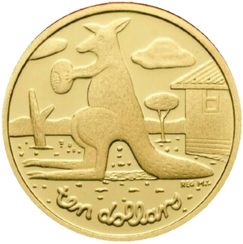 2022 $10 Kangaroo Impressions of Australia 1/10oz Gold Proof Coin