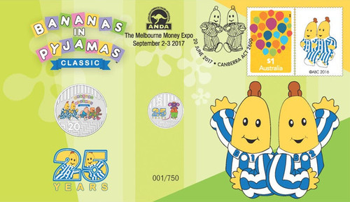 2017 25th Anniversary of Bananas In Pyjamas Uncirculated 2 Coin