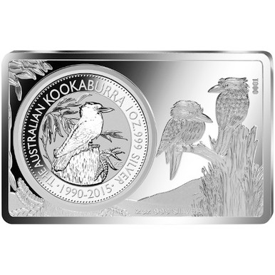 2015 $1 25th Anniversary of The Silver Kookaburra 3oz Silver Coin ...