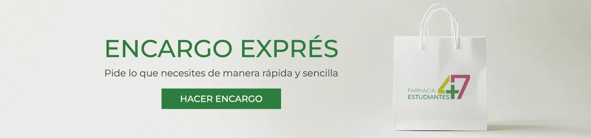 Encargo exprés en Farmacia Estudiantes 47 en Valdepeñas, Ciudad Real