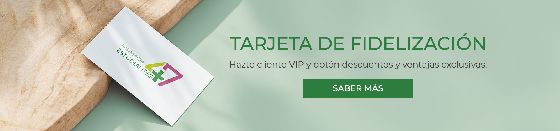 Tarjeta de fidelización en Farmacia Estudiantes 47 en Valdepeñas, Ciudad Real