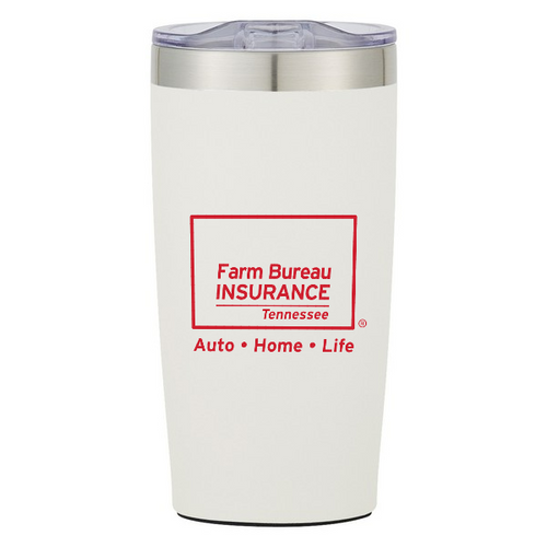 20oz Two Tone Tumbler- White