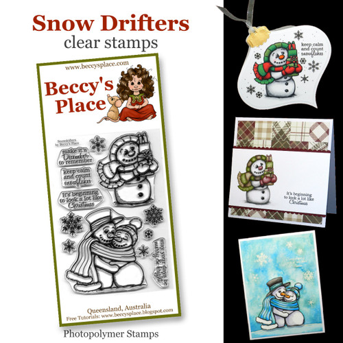 Snow Drifters clear stamps