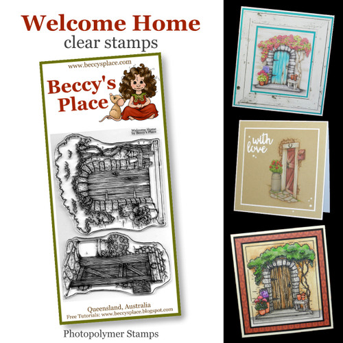 Welcome Home clear stamps