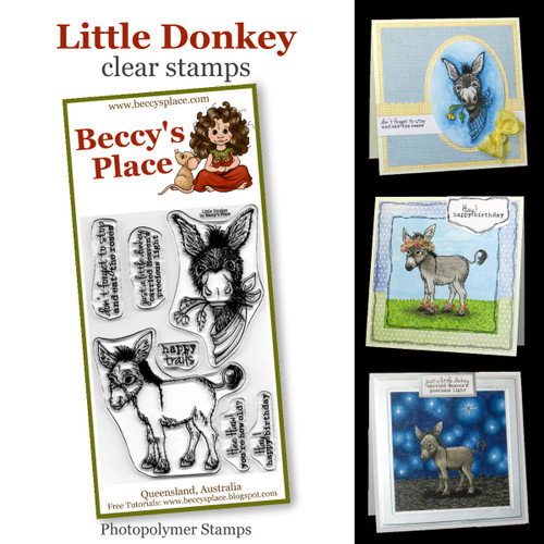Little Donkey clear stamps