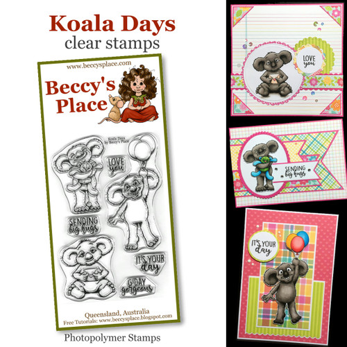 Koala Days clear stamps