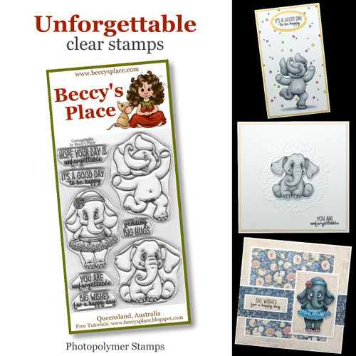 Unforgettable clear stamps