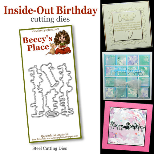 Inside Out Birthday cutting dies