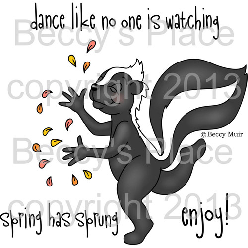 Spring Spunky digital stamps
