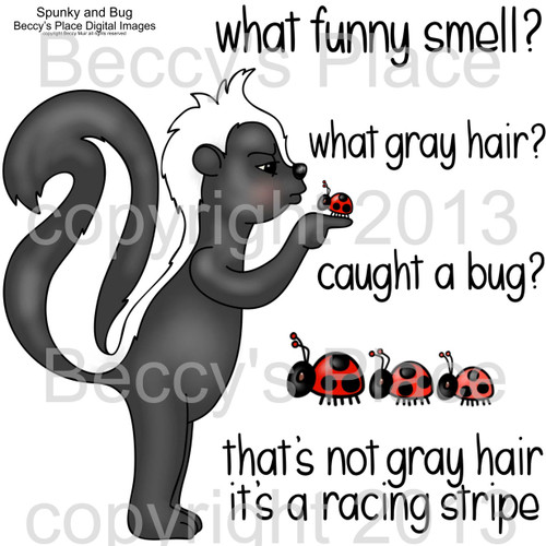Spunky and Bug digital stamps