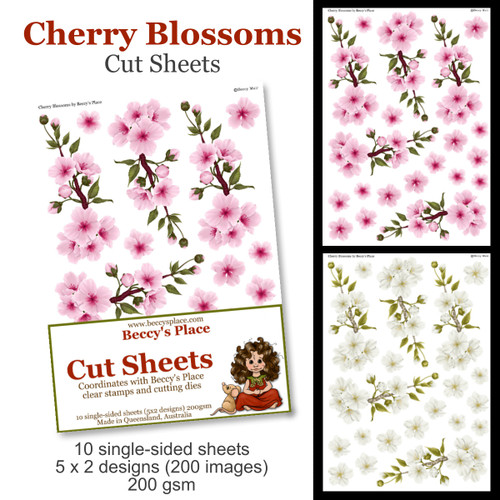 Cherry Blossoms cut sheets
