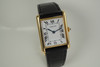 Cartier Tank 18k yellow gold w/ deployment & original box c. 2000's quartz pre owned modern watch for sale houston fabsuisse