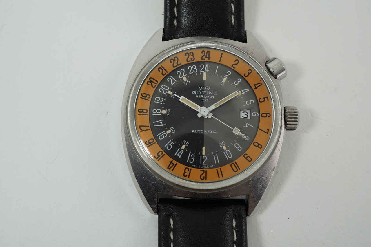 中華のおせち贈り物 GLYCINE AUTOMATIC SST 24時間腕時計AIRMAN 3針＋カレンダー - useksa.com