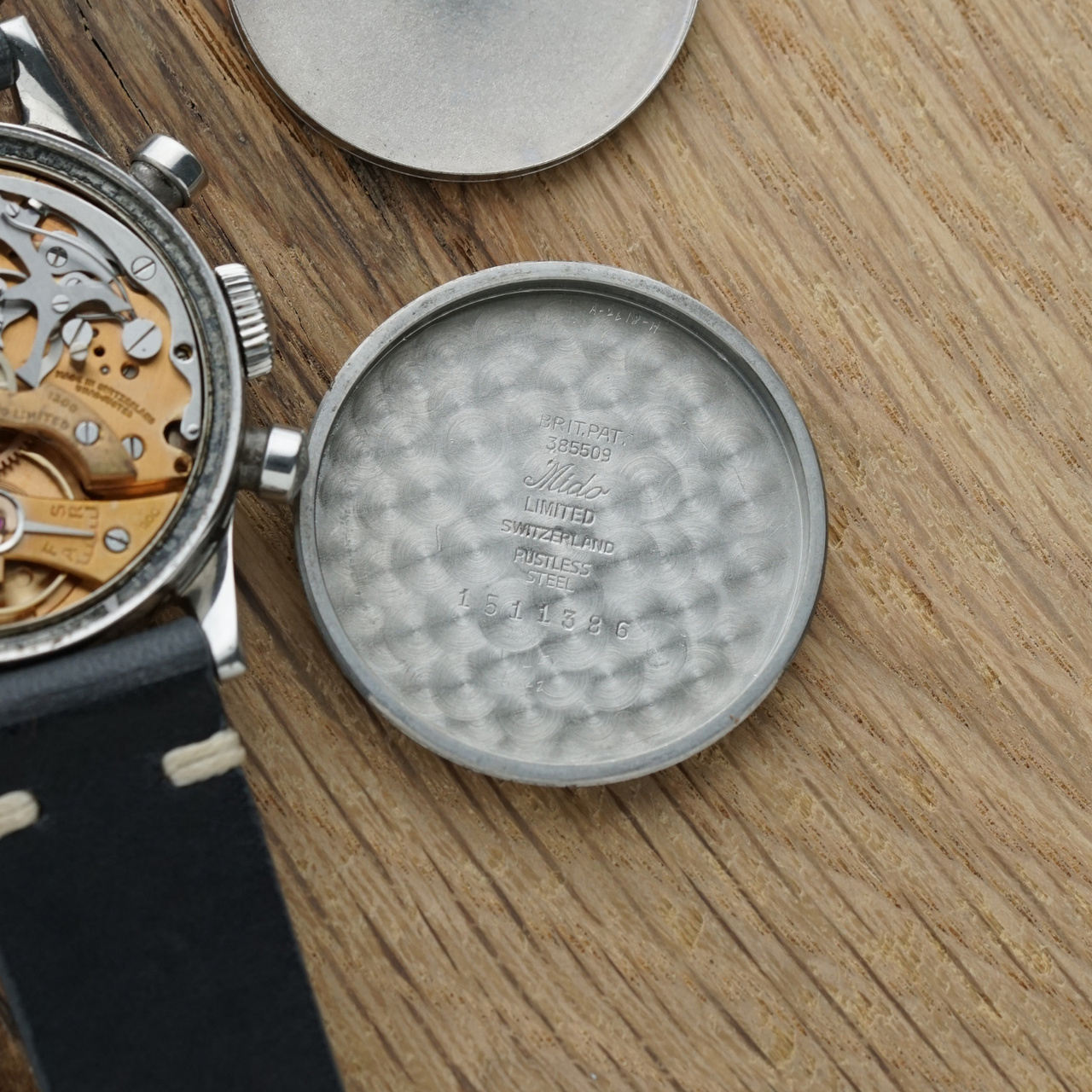 Mido 1940s Multi-Centerchrono Chronograph Valjoux VX 1300 Borgel Case
