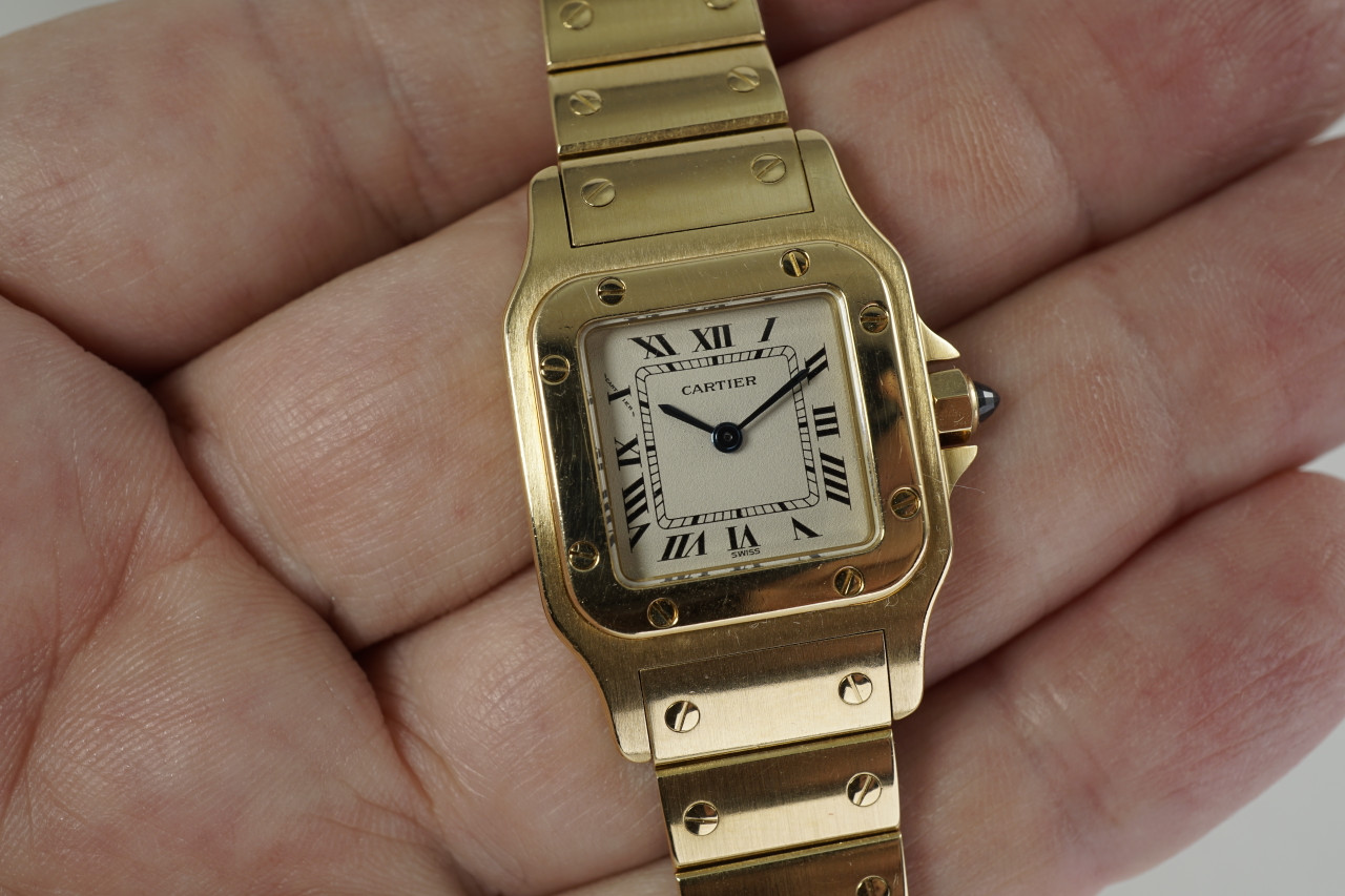 【2025正規激安】 Cartier Santos ladies 18k yellow gold  アクセサリー