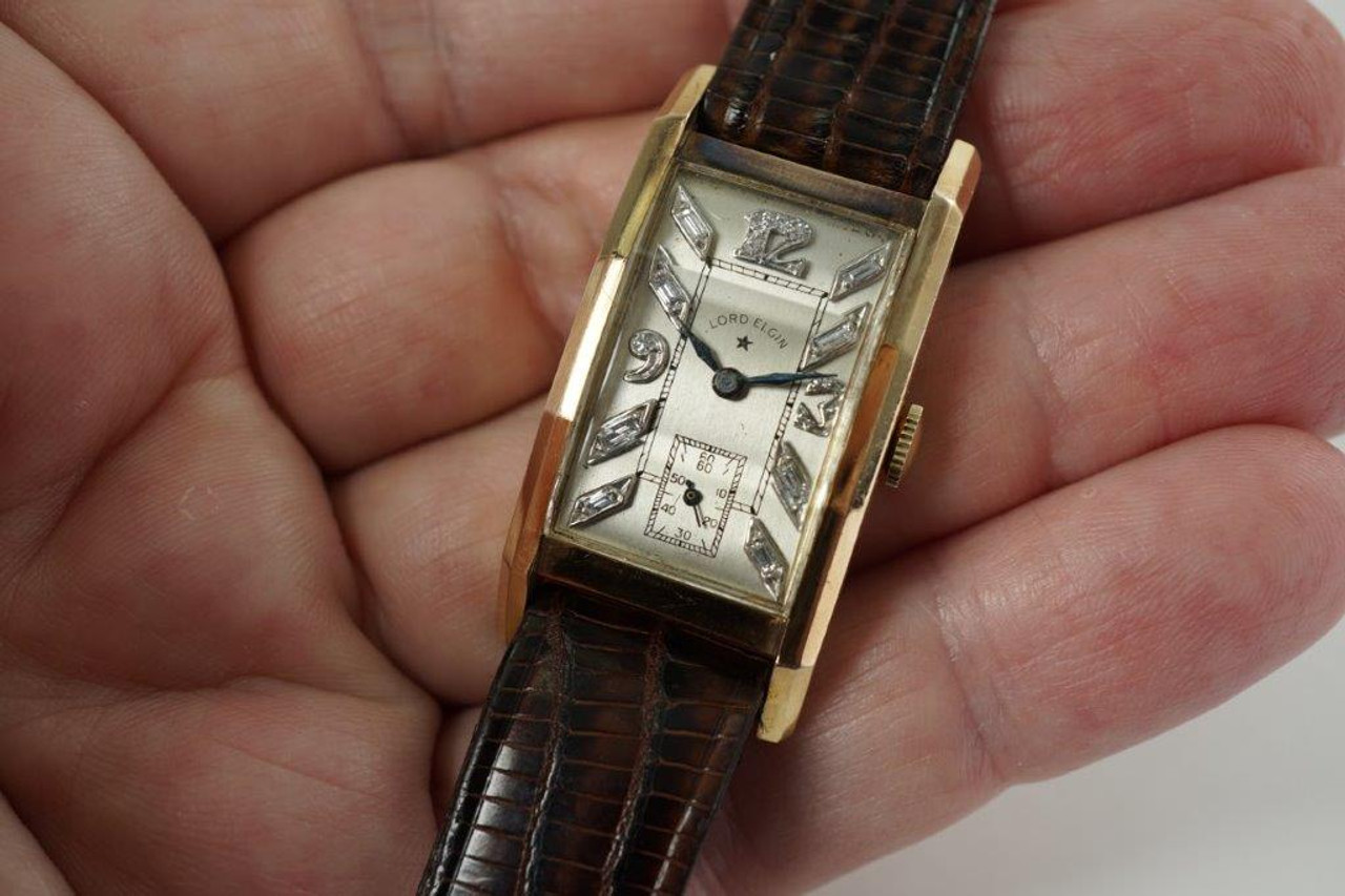 Vintage Lord Elgin 14k Solid Gold Cal 559 21 Jewels Men's Watch –  mainstjewelrywatches