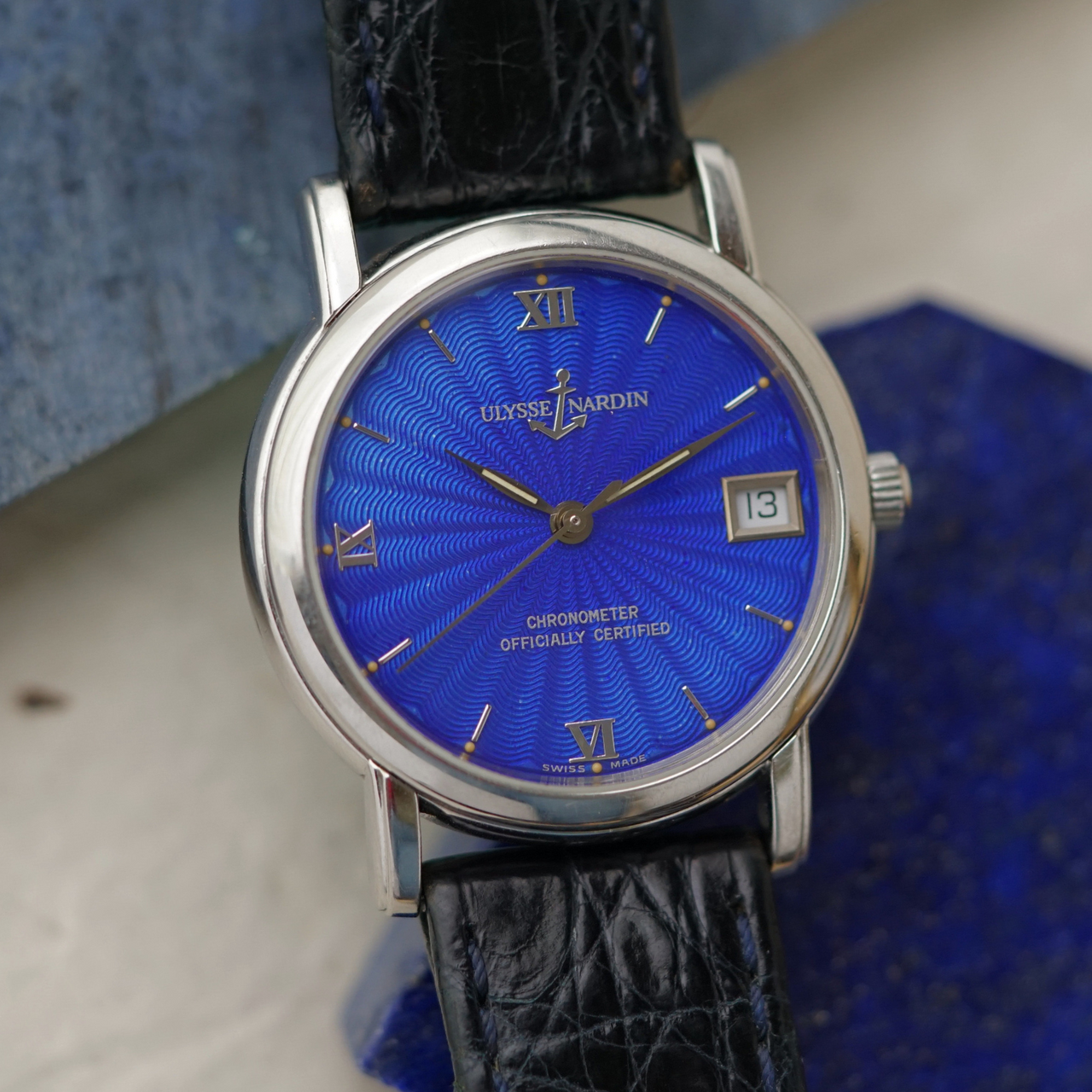 Ulysse Nardin San Marco 133-88-9 Blue Enamel Steel automatic 1990s