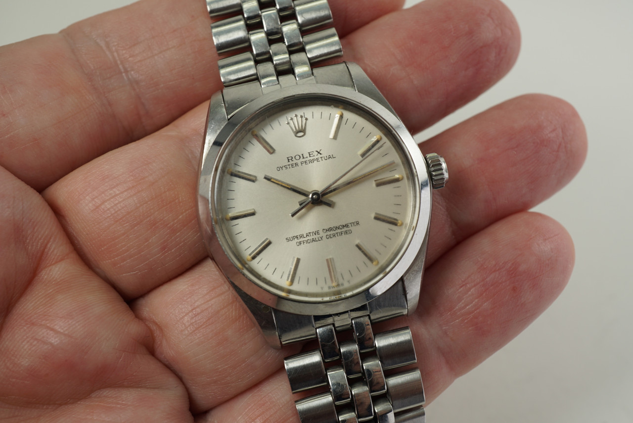 Rolex 1002 Oyster Perpetual Stainless Steel w/ original paperwork c. 1960's