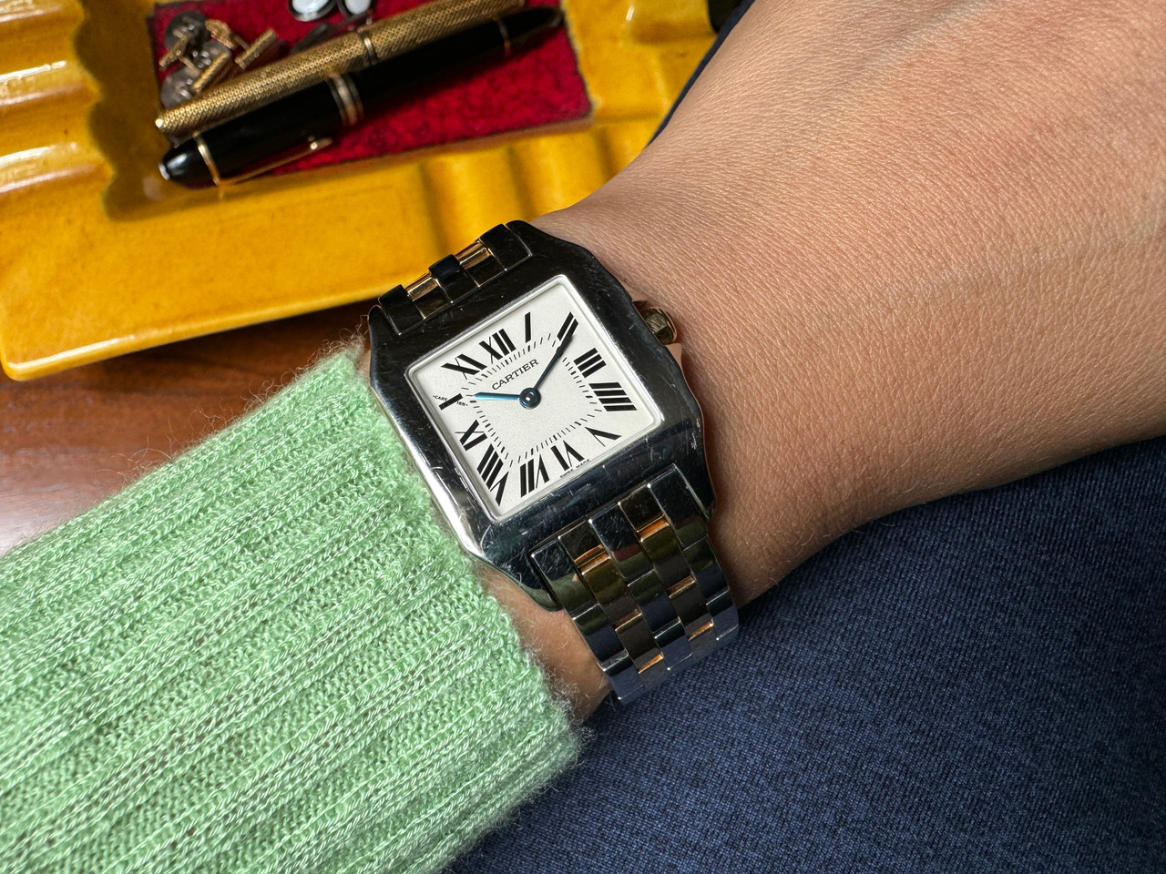 Cartier W25067Z6 Santos Demoiselle tutone large ladies model c. 2015