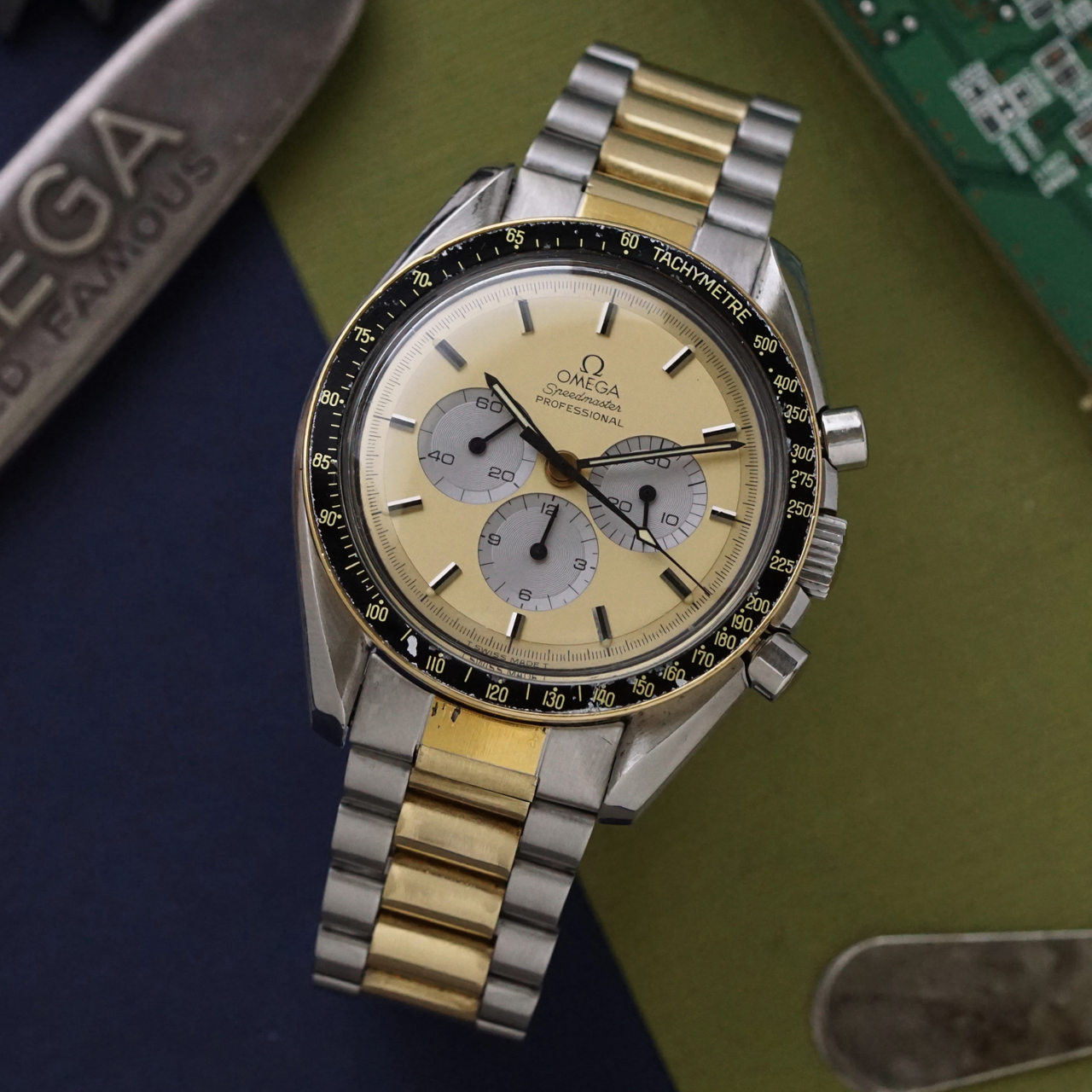 Vintage Omega Speedmaster Professional DD145.022 Two-Tone, Circa 1982
