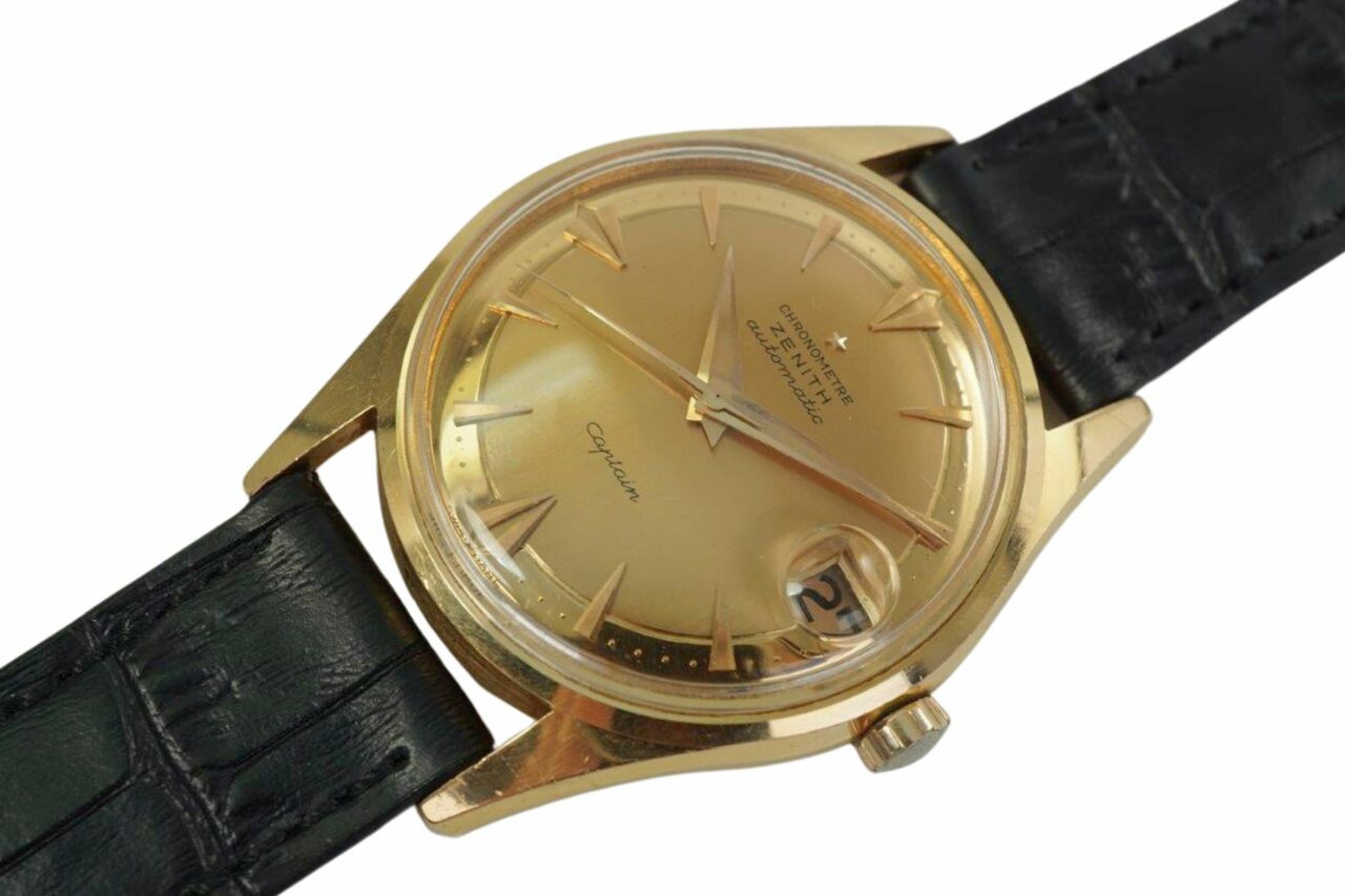 Zenith Chronometer Captain Automatic 18k Rose Gold 1956