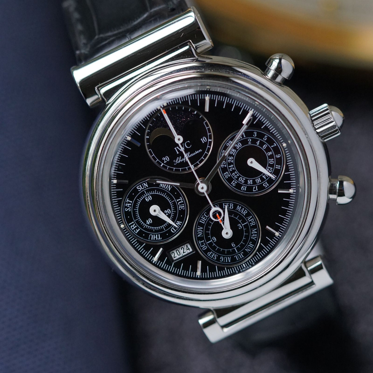 IWC DaVinci 3750-030 Perpetual Calendar Chronograph Steel 1990s