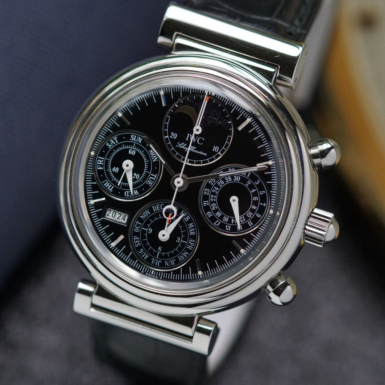 IWC DaVinci 3750-030 Perpetual Calendar Chronograph Steel 1990s
