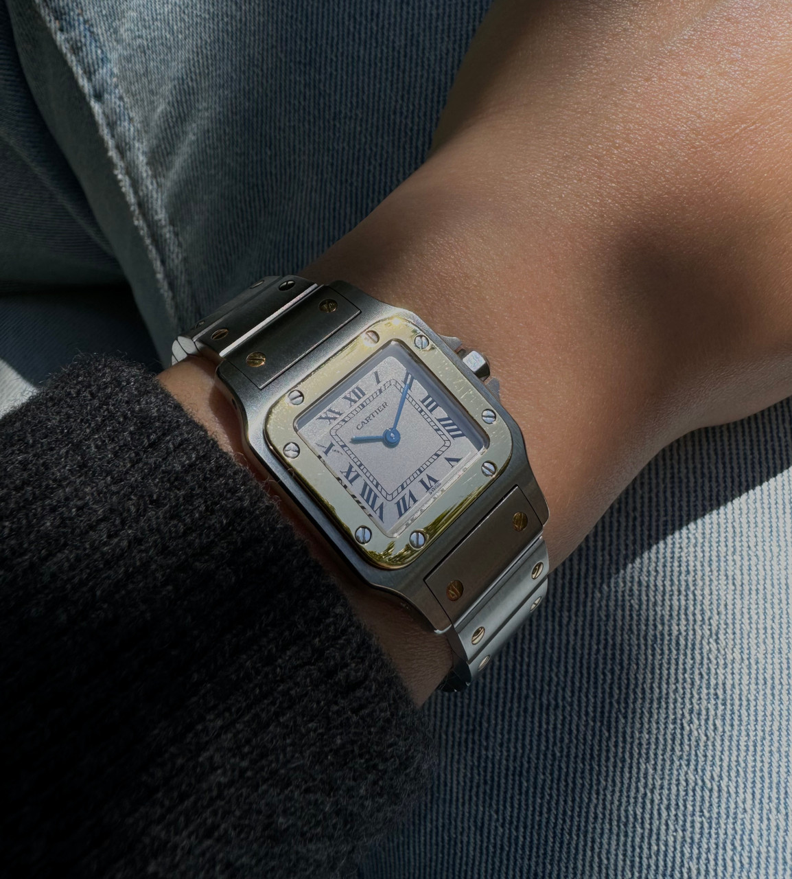 Cartier Santos Galbee 1567 Steel & Gold 1990s